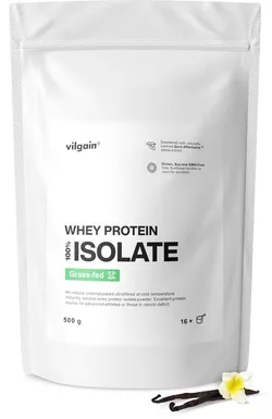 Vilgain Grass-Fed Whey Protein Isolate vanilka 500 g