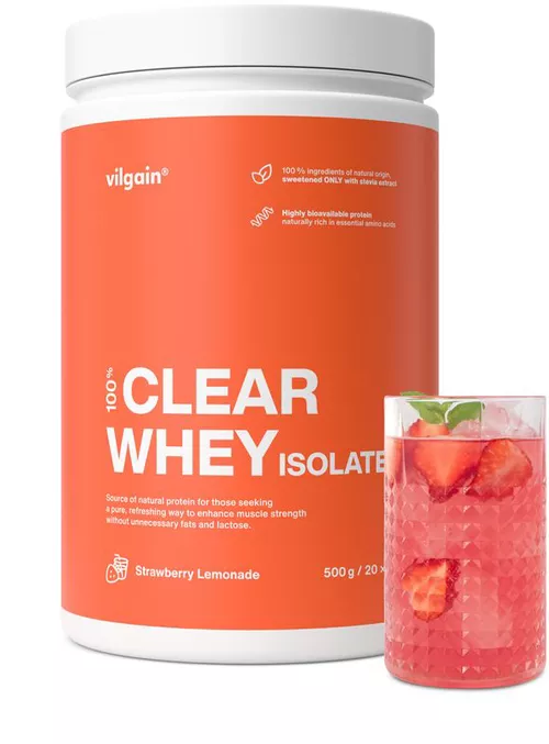 Vilgain Clear Whey Isolate Strawberry lemonade 500 g