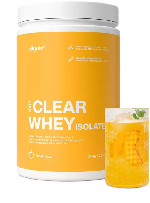 Vilgain Clear Whey Isolate Peach fuzz 500 g