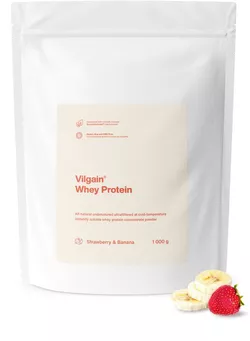 Vilgain Whey Protein jahoda a banán 1000 g