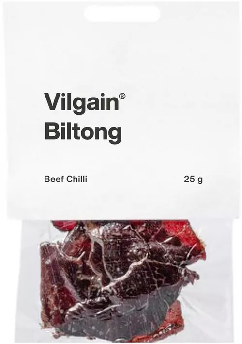 Vilgain Sušené hovězí maso biltong chilli 25 g