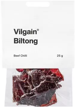 Vilgain Sušené hovězí maso biltong chilli 25 g